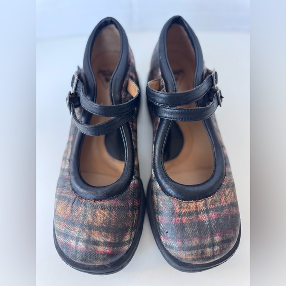 john fluevog unity aimee plaid mary jane Buckle Shoes *Flawed - Picture 3 of 11